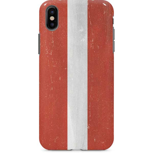Latvia Flag Distressed iPhone X Pro Case